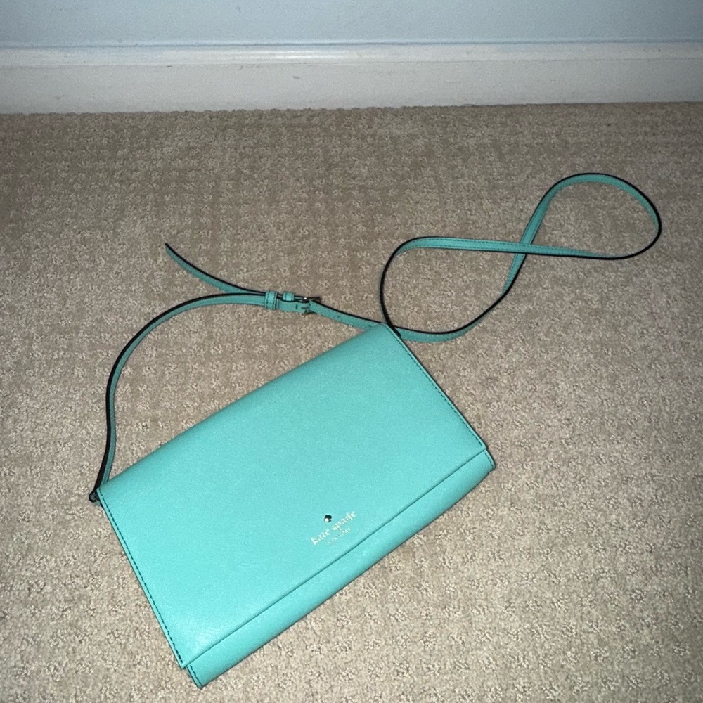 (Like new) Kate Spade Blue Clutch.